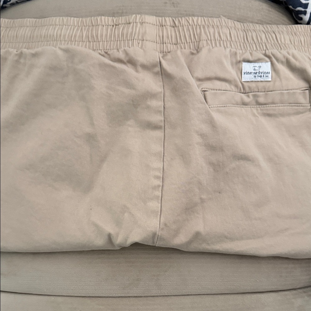 Vineyard Vines Khaki Drawstring Shorts - Picture 5 of 5